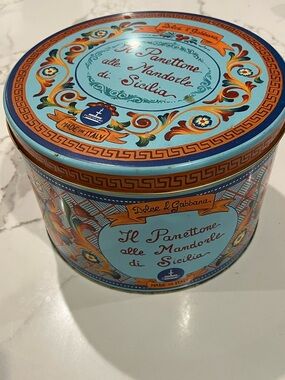 Dolce & Gabbana x Fiasconaro Panettone Tin – Sicily Almond Design (Empty)